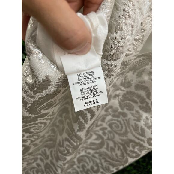 Steve Madden, Silver, White Dress, Women’s Size 8 - Picture 8 of 10